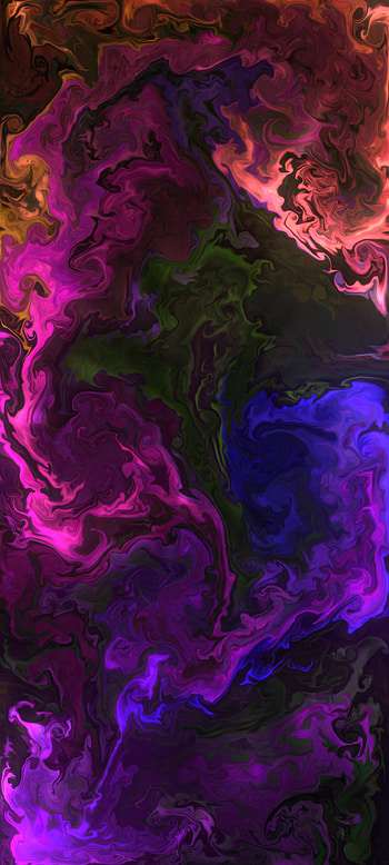 Fluid art, pink, color, colorfull, purple, colors HD phone wallpaper