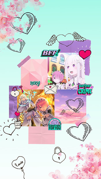 Re zero Ram and Emilia, emiliarezero, rezeroemilia, waifu, bestgirl, ramrezero, rezero, anime, rezeroram HD phone wallpaper