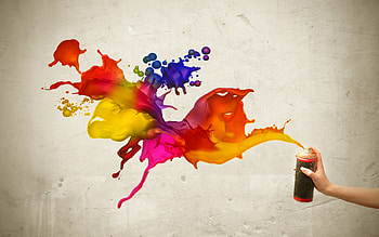 *** Colorfully ***, colorful, painted, painting, sprey, paint, hand HD wallpaper
