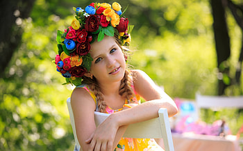 Cute Girl, Girl, Flowers, 2016, adorable, Cute HD wallpaper