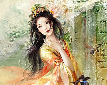 Beauty, fantasy, art, woman HD wallpaper