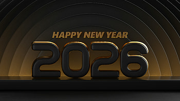 Golden Midnight 2026 - Happy New Year, Happy New Year 2026 HD wallpaper
