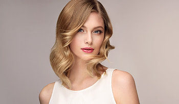 Pink lips, pretty, beautiful woman HD wallpaper