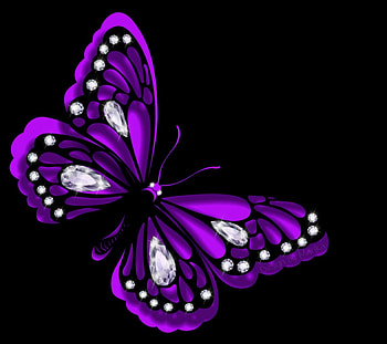 Diamond Butterfly, purple, jem, design, butterfly, glow, sparkle, diamonds HD wallpaper