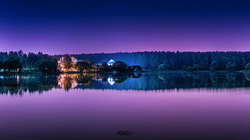 Beautiful Lake, lake, nature, graphy, purple HD wallpaper