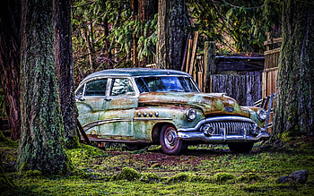 Buick Roadmaster Riviera Sedan, retro cars, 1952 cars, R, american cars, Buick HD wallpaper