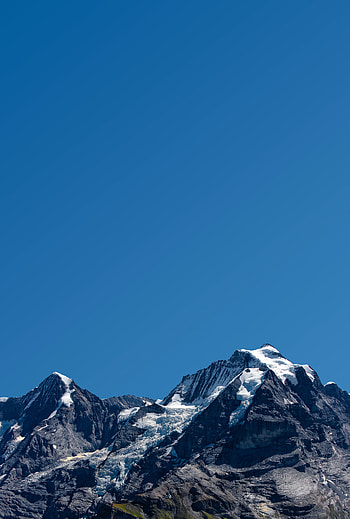 Landscape, Nature, Sky, Mountains, Vertex, Tops, Cloudless HD phone wallpaper