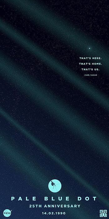 Pale Blue Dot / Carl Sagan - Pale Blue Dot - HD phone wallpaper