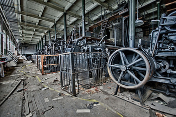 abandoned factory r, factory, abandoned, machines, building, r HD wallpaper