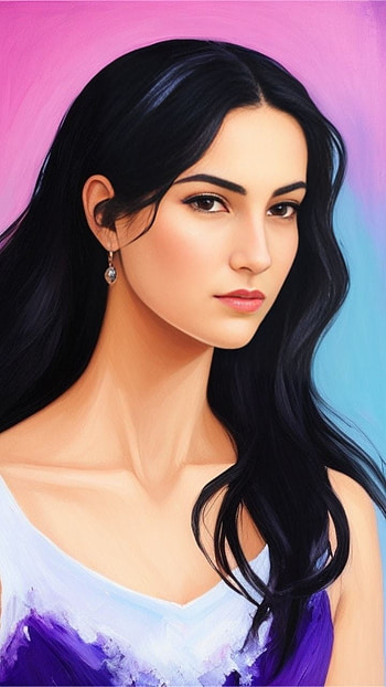 oil painting, portrait HD phone wallpaper