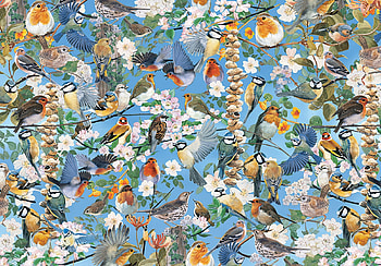 Birds and flowers, blue, blue tit, bird, flower, texture, pitigoi, pasari HD wallpaper