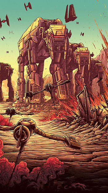Star Wars art, High-quality , Creative designs, Digital illustrations HD phone wallpaper