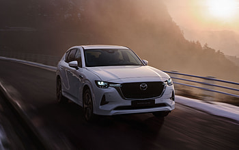 2022, Mazda CX-60 PHEV, , front view, exterior, E-Skyactiv, electric cars, new white CX-60, japanese cars, Mazda HD wallpaper