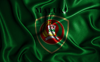 Maluku flag, , silk wavy flags, indonesian provinces, Day of Maluku, fabric flags, Flag of Maluku, 3D art, Maluku, Asia, Provinces of Indonesia, Maluku 3D flag, Indonesia HD wallpaper