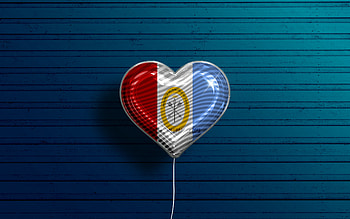 I Love Santa Fe, , realistic balloons, blue wooden background, Day of Santa Fe, Argentine provinces, flag of Santa Fe, Argentina, balloon with flag, Provinces of Argentina, Santa Fe flag, Santa Fe HD wallpaper