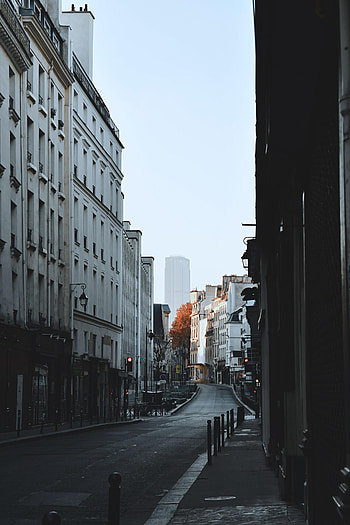 Cities, City, Building, Road, Street, Empty HD phone wallpaper