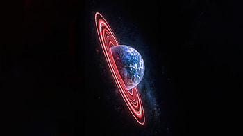 Planet Ring Dark , planet, dark, black, artist, artwork, digital-art HD wallpaper