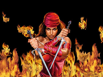 Elektra, girls, comics HD wallpaper