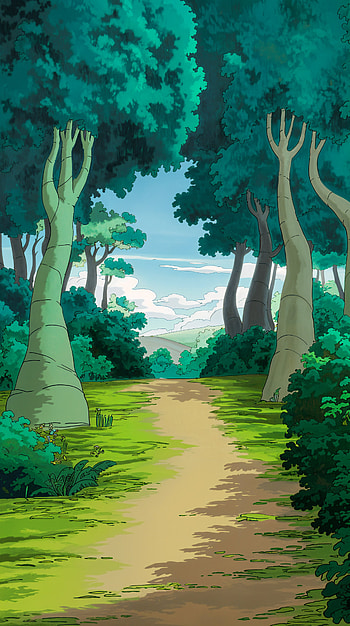 Serene Trail: A Tranquil , forest, path, tree, landscape HD phone wallpaper