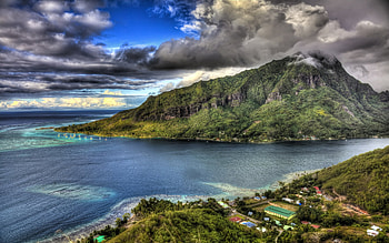 paradise, mountain HD wallpaper