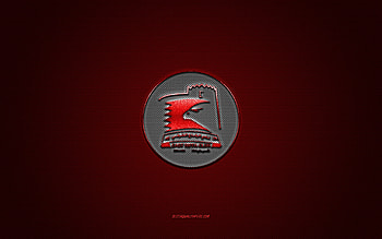 East Riffa Club, Bahraini football club, Bahraini Premier League, red logo, red carbon fiber background, football, Riffa, Bahrain, East Riffa Club logo HD wallpaper
