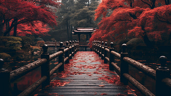 Aesthetic Fall Landscape, aesthetic, nature, fall HD wallpaper