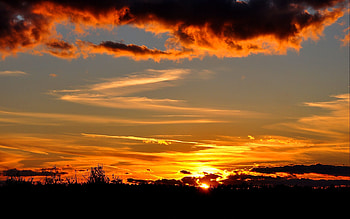 Landscape, Sunset HD wallpaper