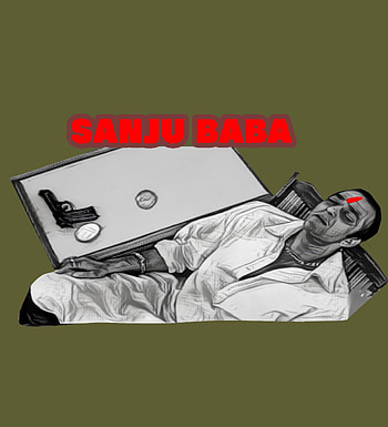 Sanjay dutt, red, art, paper HD phone wallpaper