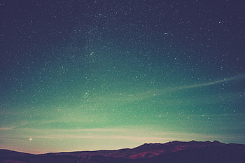 Nature, Sky, Mountains, Shining, Starry Sky HD wallpaper