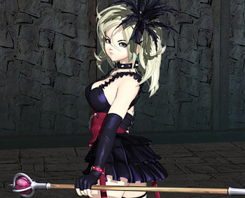 Seita, blond hair, black, blonde, long hair, mad, arnor, sinister, game, blonde hair, warrior, female, blond, girl, dark, anime girl, anime, video game, rpg, weapon, angry, dragon quest HD wallpaper