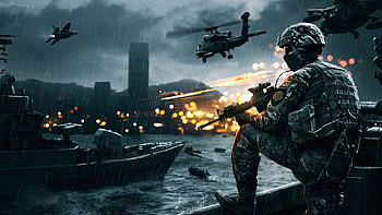 War Is Hell, f22 raptor, battle scene, battlefield, war games, apache helicopter, war HD wallpaper