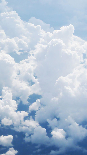 Puffy Clouds Baby Blue Sky Android ... HD phone wallpaper