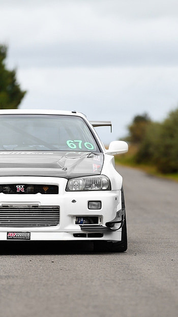 Nissan Skyline Gt-r, Rally, Cars, White HD phone wallpaper