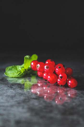 Food, Leaves, Currant, Berry, Fruit HD phone wallpaper