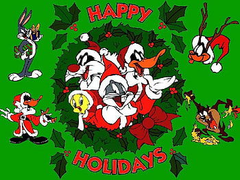 looney tunes, xmas HD wallpaper