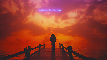 Somewhere Far Far Away, alone, artist, artwork, digital-art HD wallpaper