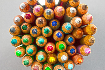 Colored pencil, tips, colorful HD wallpaper