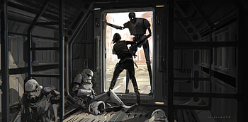 Jyn Erso K 2SO Rogue One A Star Wars Story Artwork, rogue-one-a-star-wars-story, movies, star-wars HD wallpaper
