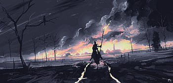dominik-mayer-21, Digital Art, Digital Painting, Illustration, Artwork, Landscape HD wallpaper