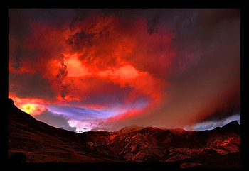 Sky colors, night, colorful, colors, beautiful, red, clouds, nature, sky, evening HD wallpaper