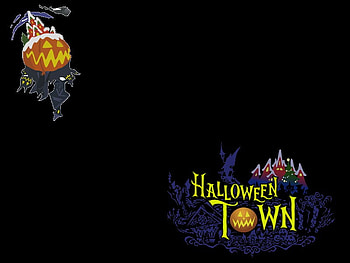 Halloween Town/Christmas Town (KH2) (KHII), ii, logo, kh2, world, halloween town, christmas town, khii, kingdom hearts 2 HD wallpaper