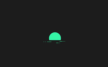 Minimalism, sunset, abstract HD wallpaper