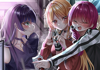 Hiroi Kikuri, PA-san & Seika Ijichi, Kikuri Hiroi, Seika Ijichi, PA-san (Bocchi the Rock), Anime, Bocchi the Rock! HD wallpaper
