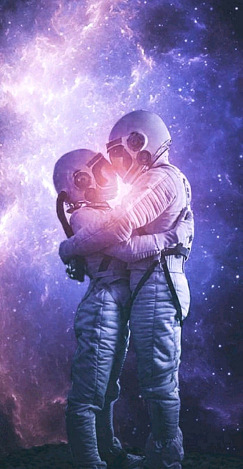 Astronaut, love HD phone wallpaper