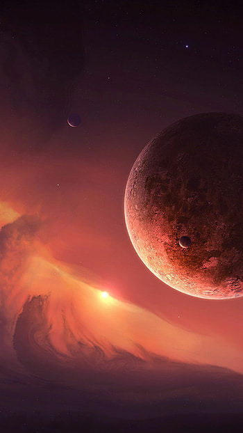 Planet , quality, Celestial beauty, Digital art HD phone wallpaper