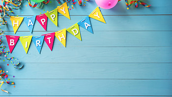 Birtay Party, Happy birtay bunting, Virtual backgrounds, undefined HD wallpaper