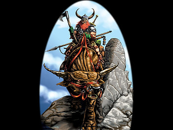 Trouble, rider, fantasy, warrior HD wallpaper