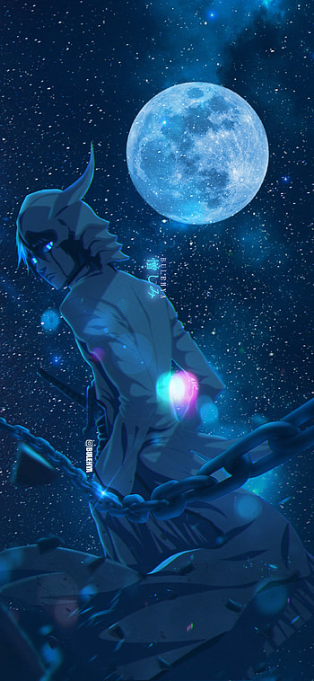 Ulquiorra, naruto, electric blue, kurosaki, moon, narutoshippuden, ichigo, kimetsunoyaiba, bleach, onepiece HD phone wallpaper