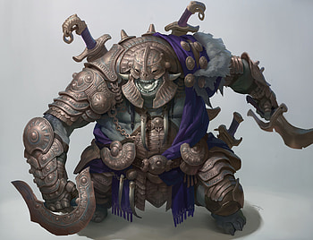 God King's Guard, fantasy, warrior, fantasy warrior, character design, armored warrior HD wallpaper