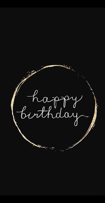 Happy birtay, gold, greetings HD phone wallpaper